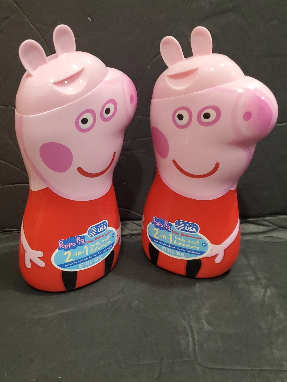 Peppa pig 2pack shea butter scented 2-in-1 body wash and shampoo brand new